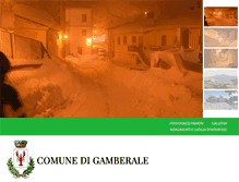 Tablet Screenshot of comune.gamberale.ch.it
